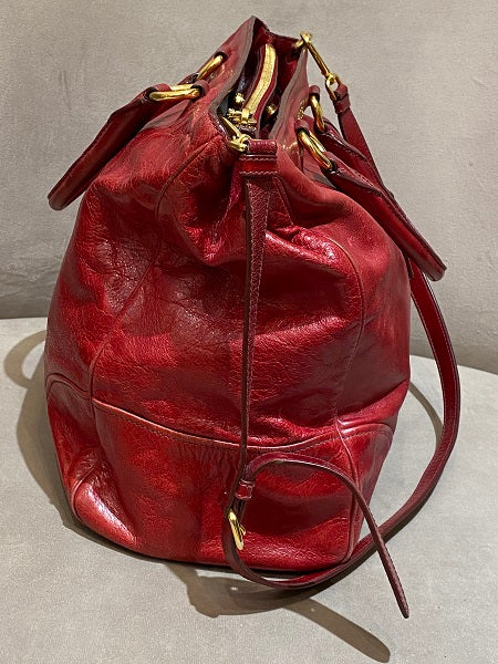 Prada Red Shoulder Bag-handbag-Prada-The Closet Egypt