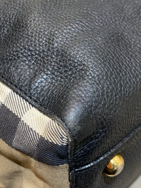 Burberry Black Haymarket Shoulder Bag-handbag-Burberry-The Closet Egypt
