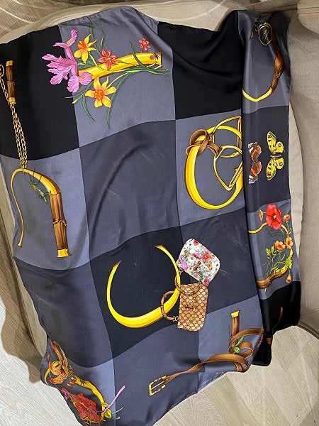 Gucci Bicolor Scarf-Scarf-Gucci-The Closet Egypt