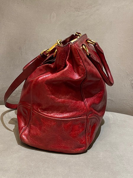 Prada Red Shoulder Bag-handbag-Prada-The Closet Egypt