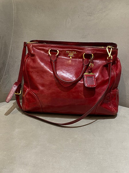 Prada Red Shoulder Bag-handbag-Prada-The Closet Egypt