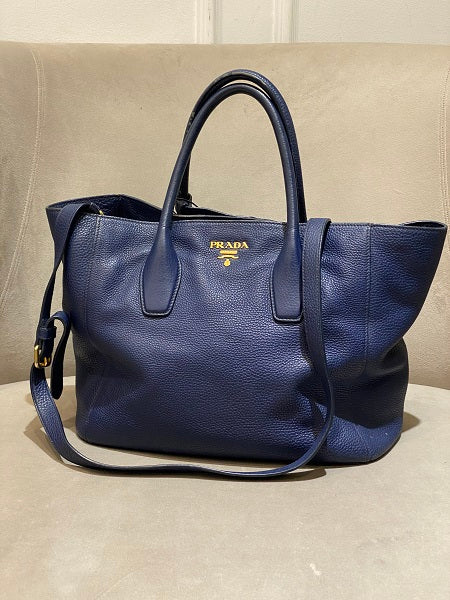 Prada Blue Tote Bag-handbag-Prada-The Closet Egypt