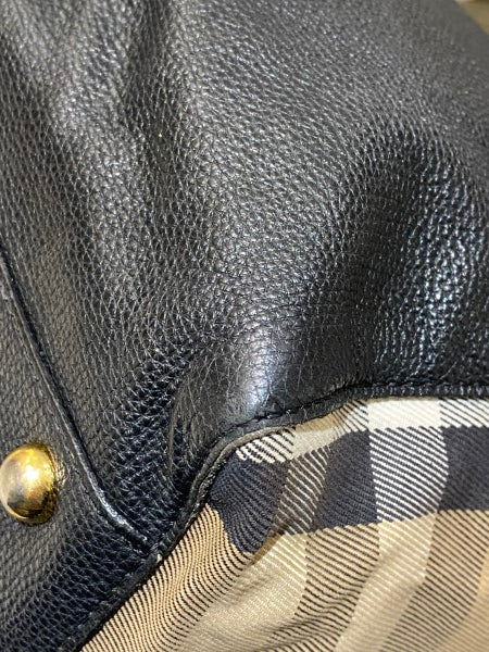 Burberry Black Haymarket Shoulder Bag-handbag-Burberry-The Closet Egypt