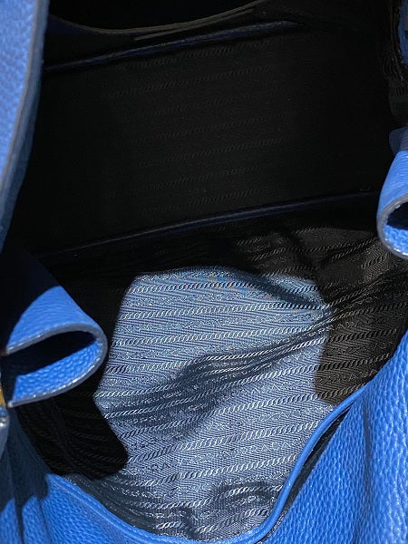 Prada Blue Vitello Daino Bag-handbag-Prada-The Closet Egypt