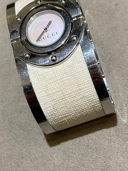 Gucci White Twirl Women's Watch-Watch-Gucci-The Closet Egypt