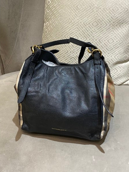 Burberry Black Haymarket Shoulder Bag-handbag-Burberry-The Closet Egypt