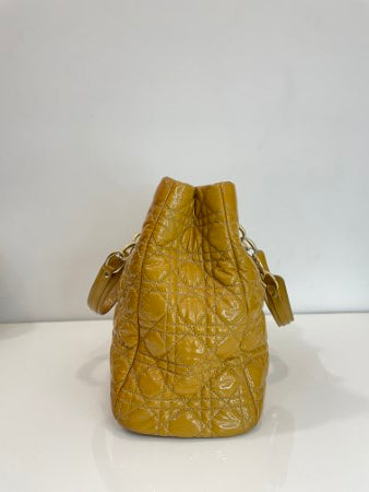 Christian Dior Yellow Lady Dior Bag-handbag-Christian Dior-The Closet Egypt