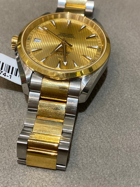 Omega ST.ST Yellow Gold Aqua Terra Master Co-Axial Watch-Watch-Omega-The Closet Egypt