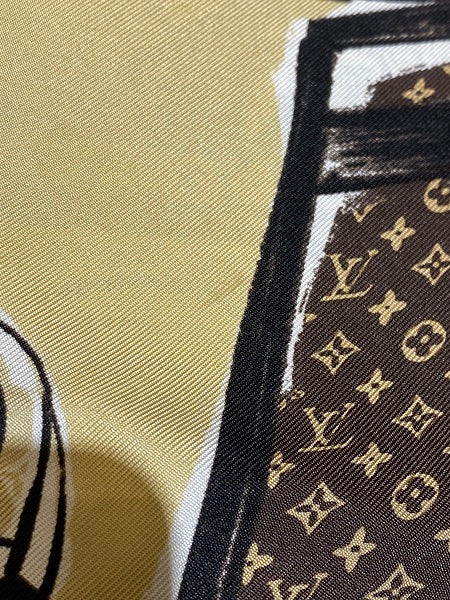 Louis Vuitton Bicolor Monogram Square Scarf-Scarf-Louis Vuitton-The Closet Egypt
