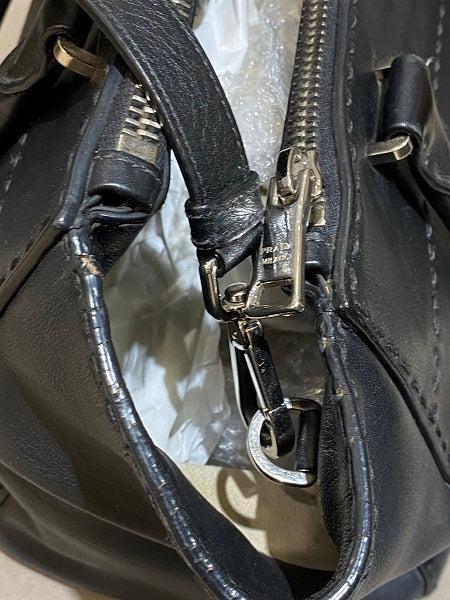 Prada Black Twin Pocket Tote Stitched City Bag-handbag-Prada-The Closet Egypt