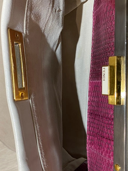 Fendi Cream Peekaboo Bag-handbag-Fendi-The Closet Egypt