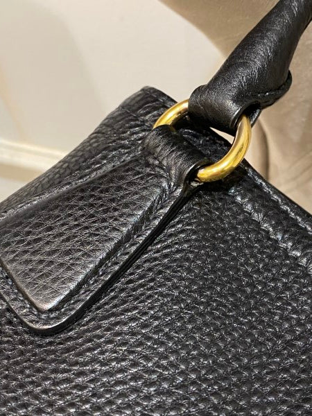 Prada Black Vitello Daino Tote Bag-handbag-Prada-The Closet Egypt