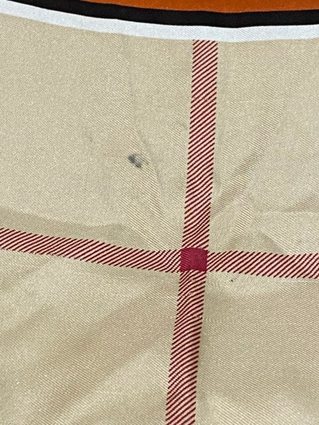 Burberry Haymarket Orange Square Silk Scarf-Scarf-Burberry-The Closet Egypt