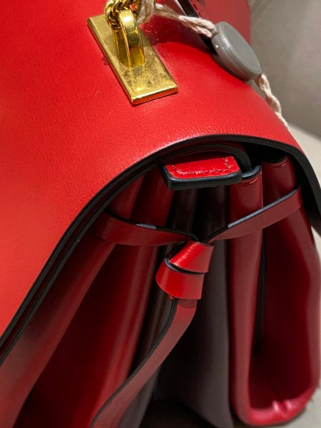 Valentino Red V Ring Shoulder Bag-handbag-Valentino-The Closet Egypt
