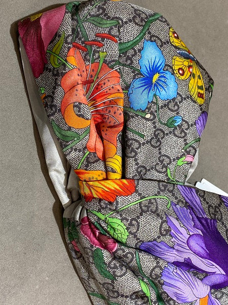 Gucci Multicolor GG Flora Print Silk Medium Headband-Headband-Gucci-The Closet Egypt