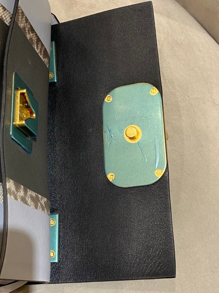 Valentino Bicolor V Ring Shoulder Bag-handbag-Valentino-The Closet Egypt