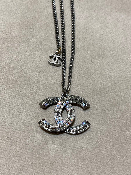 Chanel Silver CC Necklace-Necklaces-Chanel-The Closet Egypt