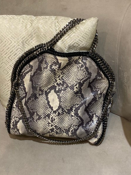 Stella McCartney Bicolor Eco Python Falabella Tote Bag-handbag-Stella Mccartney-The Closet Egypt