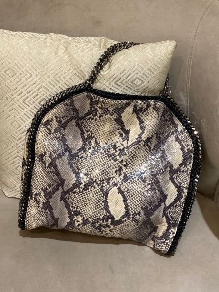 Stella McCartney Bicolor Eco Python Falabella Tote Bag-handbag-Stella Mccartney-The Closet Egypt