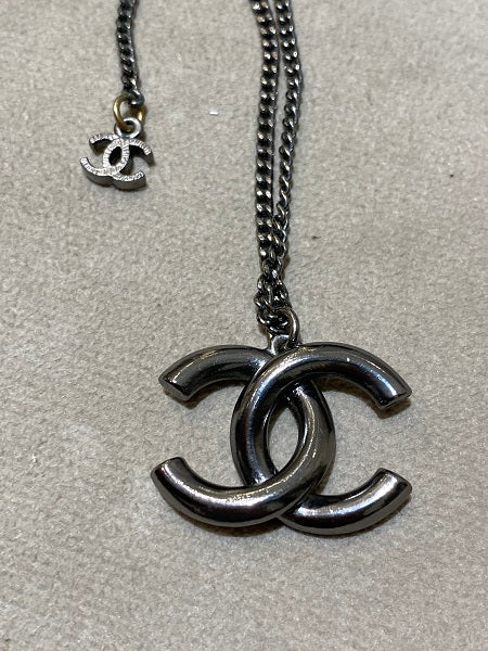 Chanel Silver CC Necklace-Necklaces-Chanel-The Closet Egypt