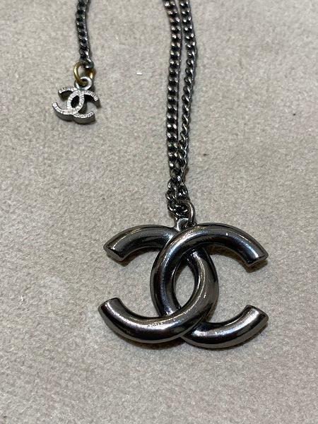 Chanel Silver CC Necklace-Necklaces-Chanel-The Closet Egypt