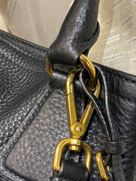 Prada Black Vitello Daino Tote Bag-handbag-Prada-The Closet Egypt