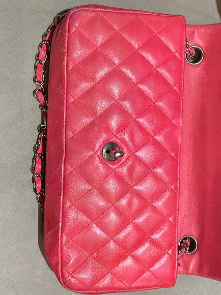 Chanel Fuchsia Classic Flap Bag-handbag-Chanel-The Closet Egypt