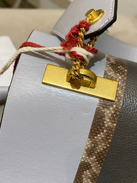 Valentino Bicolor V Ring Shoulder Bag-handbag-Valentino-The Closet Egypt