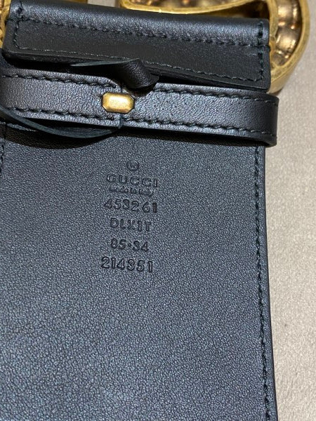 Gucci Black Double G Pearl Belt 34-Belt-Gucci-The Closet Egypt