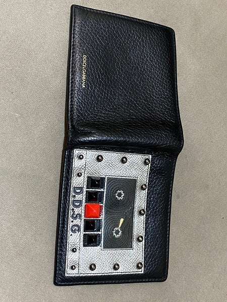 Dolce & Gabbana Black Bottalato Radio 6 CC Bifold Ltd.Ed Wallet-wallet-Dolce & Gabbana-The Closet Egypt