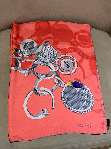 Gucci Bicolor Square Scarf-Scarf-Gucci-The Closet Egypt