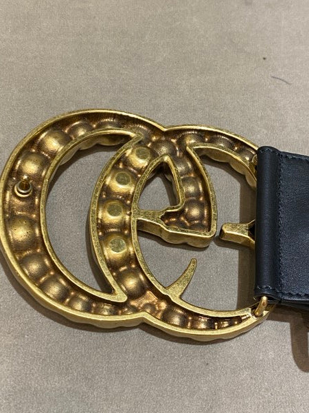 Gucci Black Double G Pearl Belt 34-Belt-Gucci-The Closet Egypt