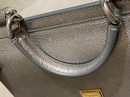 Dolce & Gabbana Silver Sicily Medium Bag-handbag-Dolce & Gabbana-The Closet Egypt