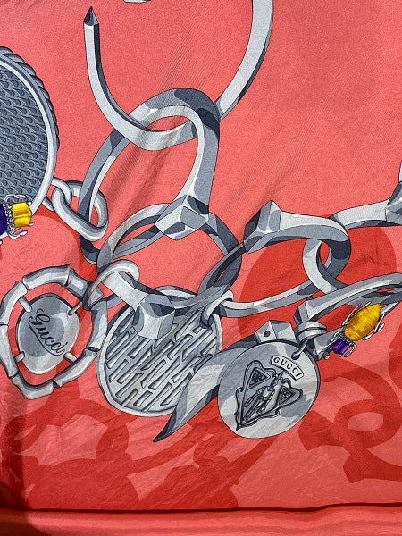 Gucci Bicolor Square Scarf-Scarf-Gucci-The Closet Egypt