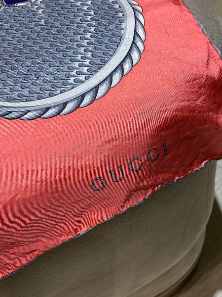 Gucci Bicolor Square Scarf-Scarf-Gucci-The Closet Egypt