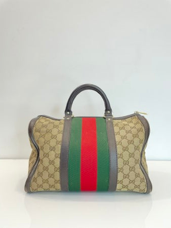 Gucci Tricolor GG Vintage Web Boston Bag-handbag-Gucci-The Closet Egypt