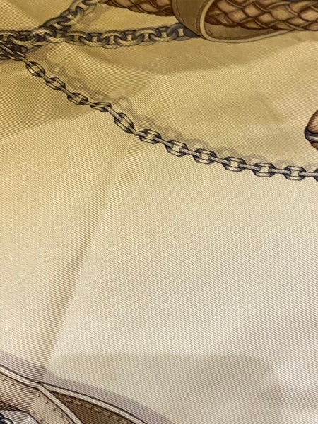 Gucci Multicolor Square Scarf with Chain-Scarf-Gucci-The Closet Egypt