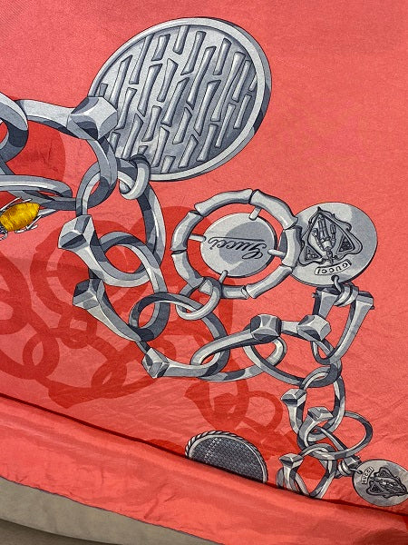 Gucci Bicolor Square Scarf-Scarf-Gucci-The Closet Egypt