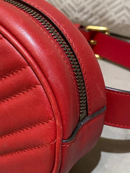Gucci Red GG Marmont Belt Bag-Belt Bag-Gucci-The Closet Egypt