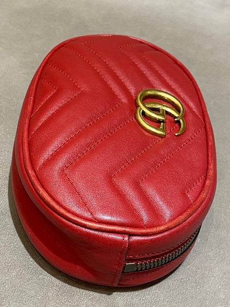 Gucci Red GG Marmont Belt Bag-Belt Bag-Gucci-The Closet Egypt