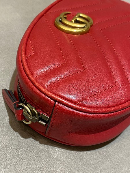 Gucci Red GG Marmont Belt Bag-Belt Bag-Gucci-The Closet Egypt