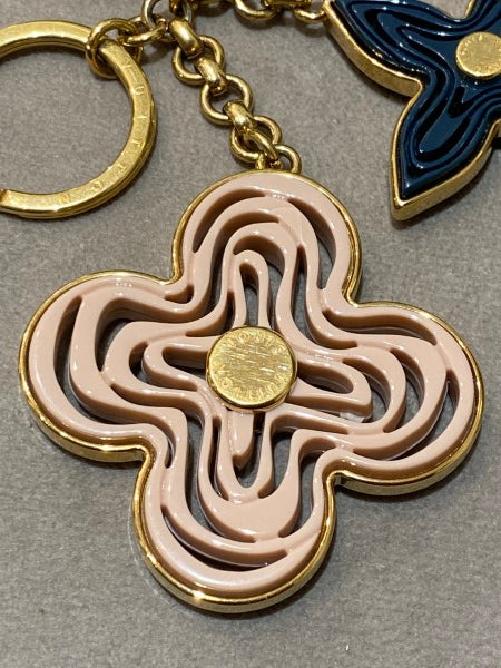 Louis Vuitton Gold Tone Resin Naif Bag Charm Key Holder