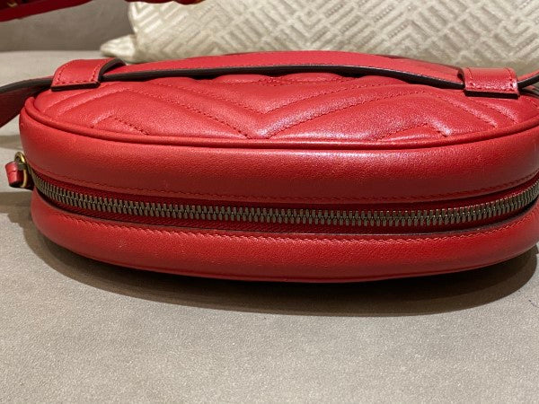 Gucci Red GG Marmont Belt Bag-Belt Bag-Gucci-The Closet Egypt