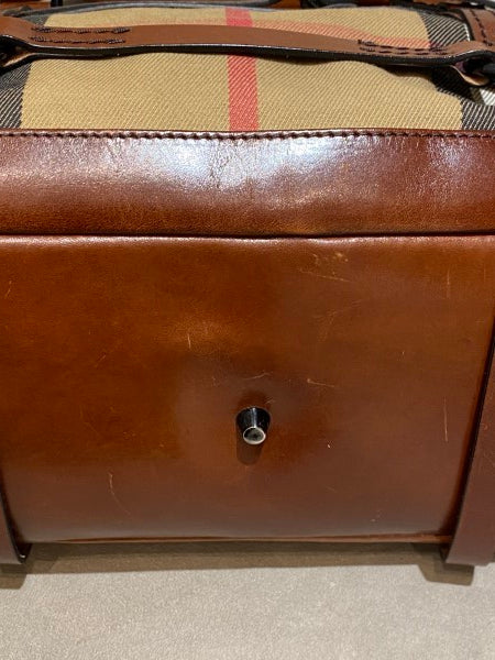 Burberry Camel House Check Bridle Satchel Bag-handbag-Burberry-The Closet Egypt