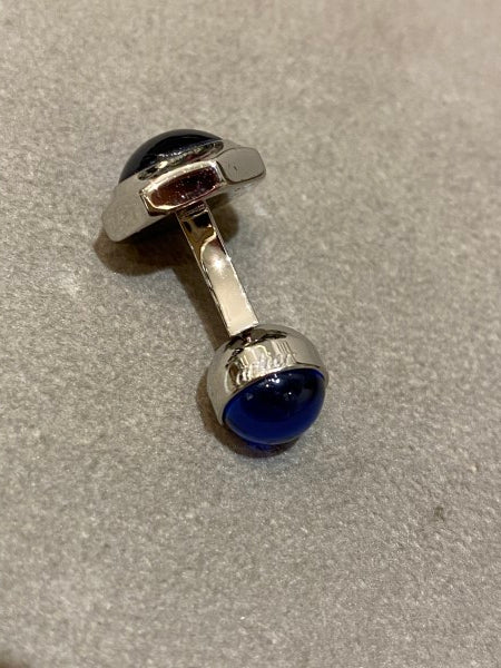 Cartier Blue Santos De Cartier Cufflinks-Cufflinks-Cartier-The Closet Egypt