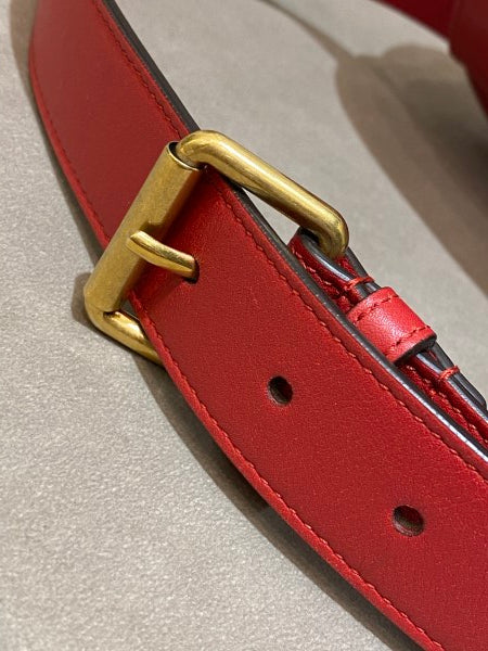 Gucci Red GG Marmont Belt Bag-Belt Bag-Gucci-The Closet Egypt