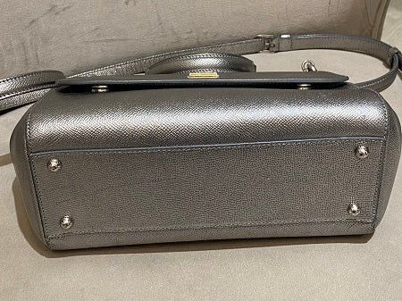 Dolce & Gabbana Silver Sicily Medium Bag-handbag-Dolce & Gabbana-The Closet Egypt