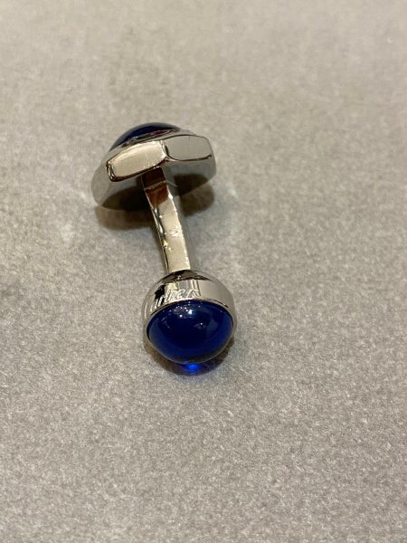 Cartier Blue Santos De Cartier Cufflinks-Cufflinks-Cartier-The Closet Egypt