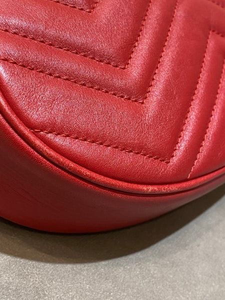 Gucci Red GG Marmont Belt Bag-Belt Bag-Gucci-The Closet Egypt