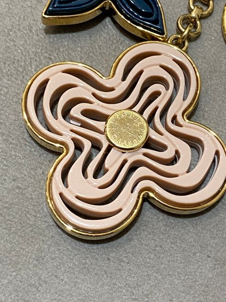 Louis Vuitton Gold Tone Resin Naif Bag Charm Key Holder